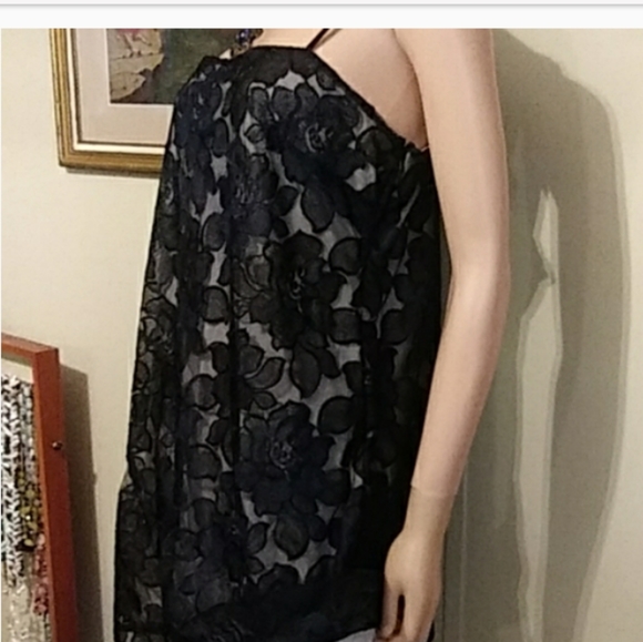 Express Dresses & Skirts - Nwt Sexy Black Lace over Nude beige Express lined